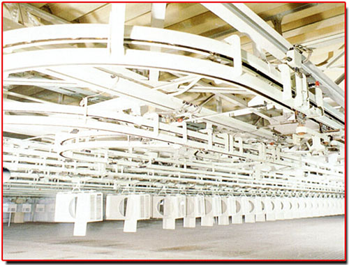 封閉軌積放式懸掛輸送機(jī)